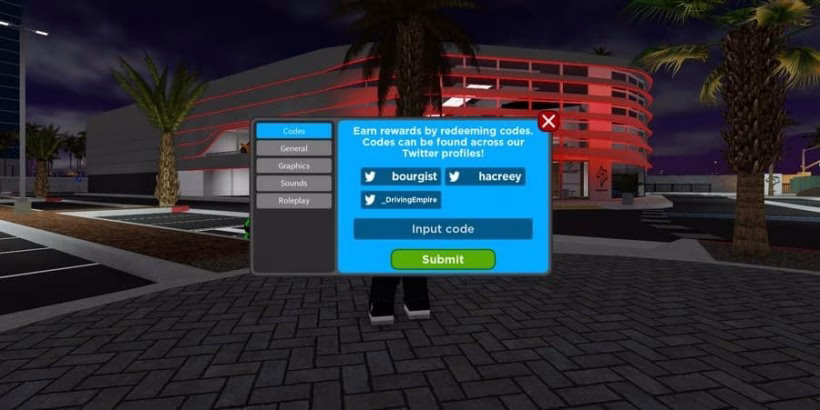 Driving Empire Codes