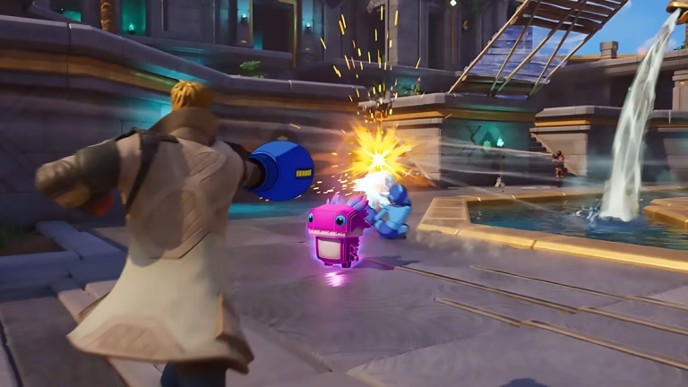 Klombo spawns at random locations across the Override map like all Sprites. Check near water sources, grasslands, and the edges of named POIs for the best chances. The Klombo Sprite has a Special rarity, making it less common than Rare or Epic Sprites. Once found, pick it up, carry it to an Extraction Site, and extract to permanently add it to your collection. Mastered Klombo starts every future match at full Level 5 power.